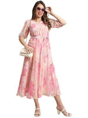 Georgette Maxi Pink