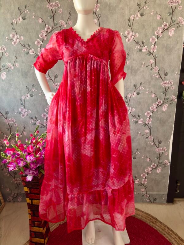 Double shade gergette maxi