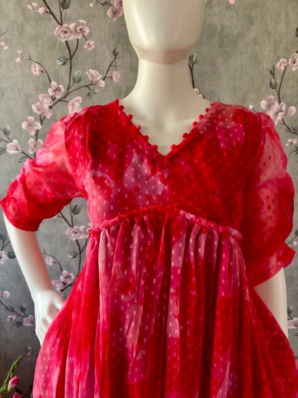 Double shade gergette maxi