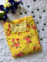 Yellow gergette floral maxi