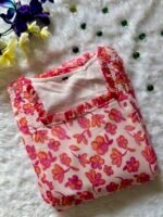 Pink gergette floral maxi