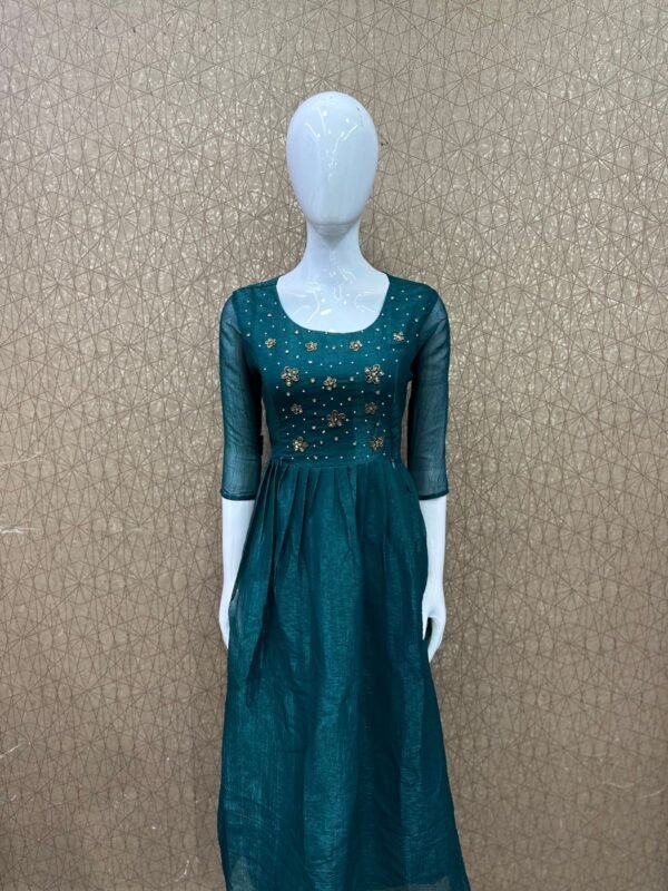 Crush georgette handwork kurti