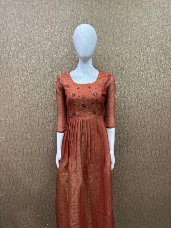Crush georgette handwork kurti