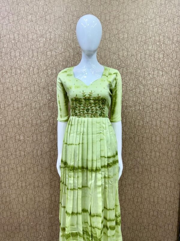 Dye and tie handwork maxi