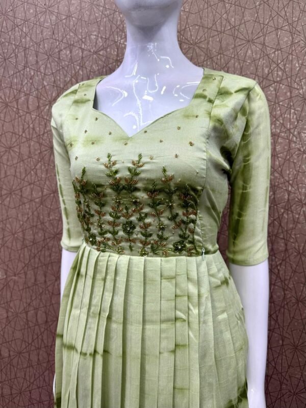Dye and tie handwork maxi