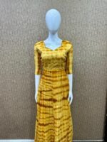 Dye and tie handwork maxi
