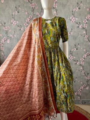 Light Brown design dupatta