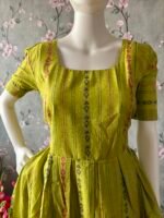 Green handloom cotton maxi