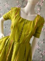 Green handloom cotton maxi