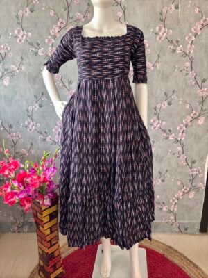 Navy Blue rayon maxi