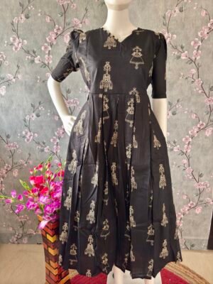 Black cotton maxi