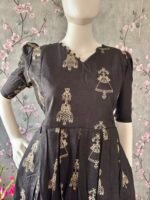 Black cotton maxi