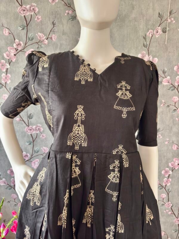 Black cotton maxi