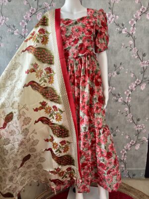 Peacock design dupatta