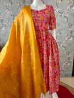 Yellow bandani design dupatta