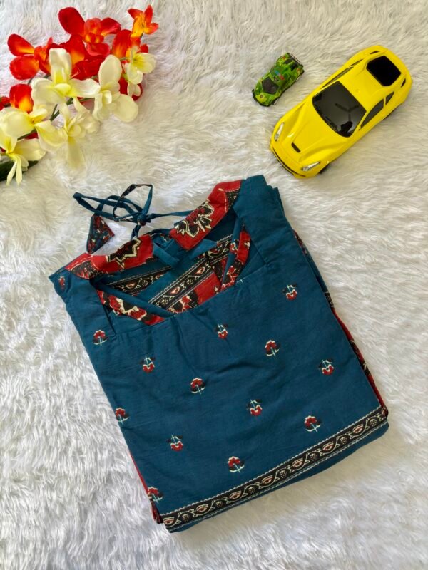 Cotton printed maxi