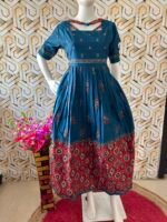 Cotton printed maxi
