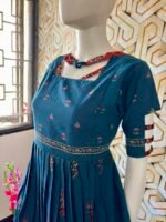 Cotton printed maxi