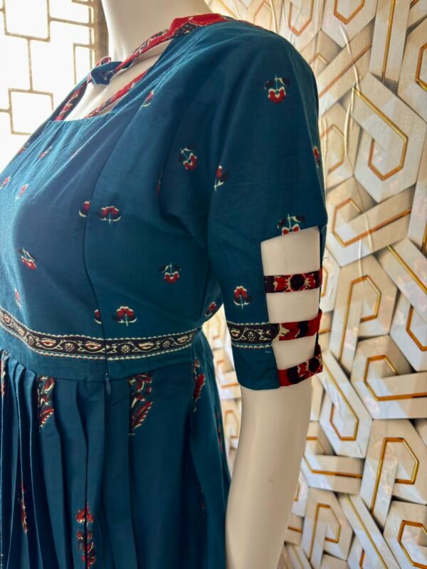 Cotton printed maxi