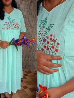 Embroidery georgette kurti