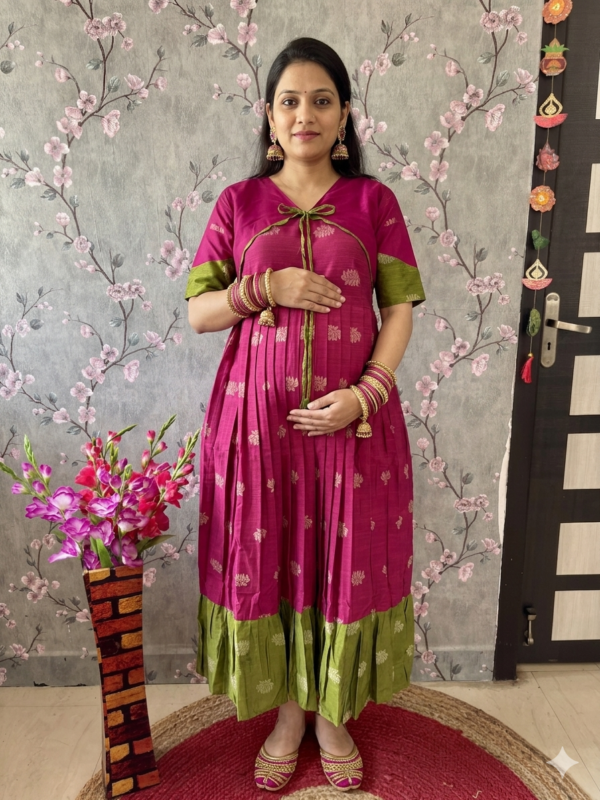 Mix and match raw silk cotton maxi