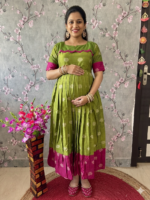 Mix and match raw silk cotton maxi