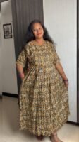 Black rangoli design maxi