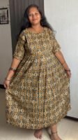 Black rangoli design maxi