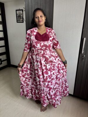 Floral gergette maxi