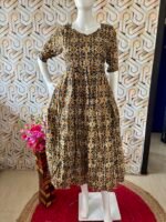 Black rangoli design maxi