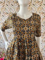Black rangoli design maxi