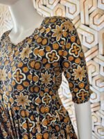 Black rangoli design maxi