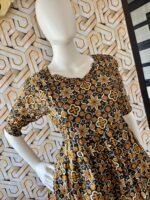 Black rangoli design maxi