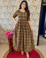 Black rangoli design maxi
