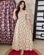 Center zip floral aline dress